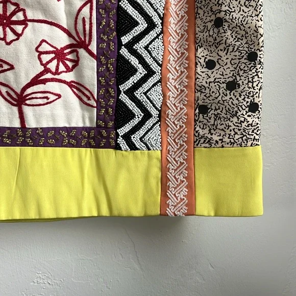 NWT Anthropologie Leif Notes  Embroidered Multicolor Skirt - Picture 6 of 11